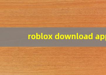 roblox download app